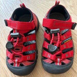 KEEN Kids Red Waterproof Sport Sandals